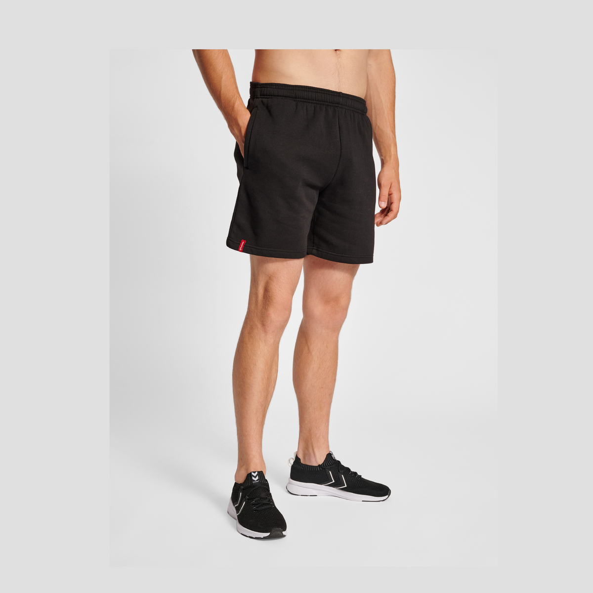 hummel Men's Red Basic Sweat Shorts-5