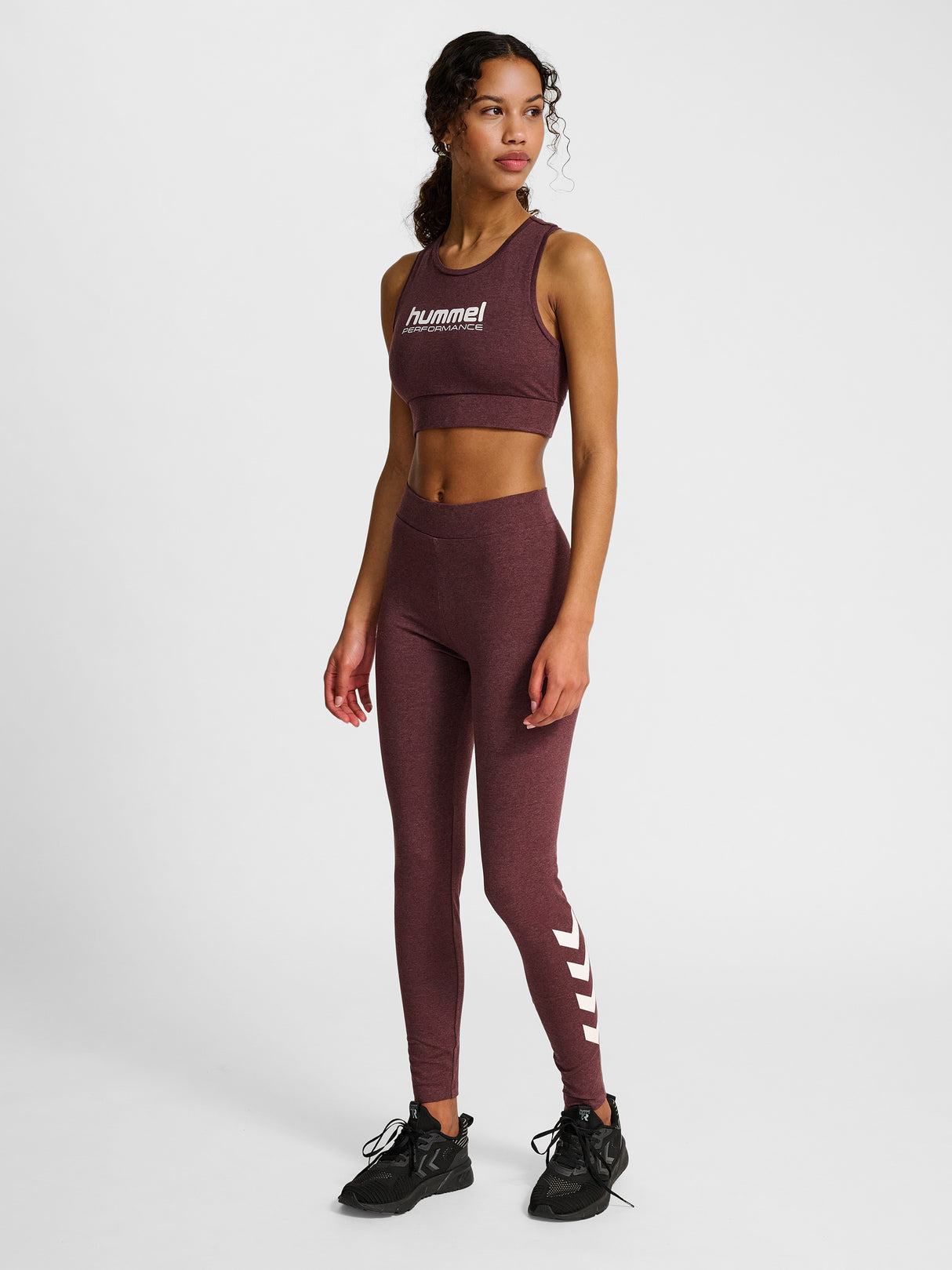 hummel Women's Pulse Logo Mid Waist Tights-7