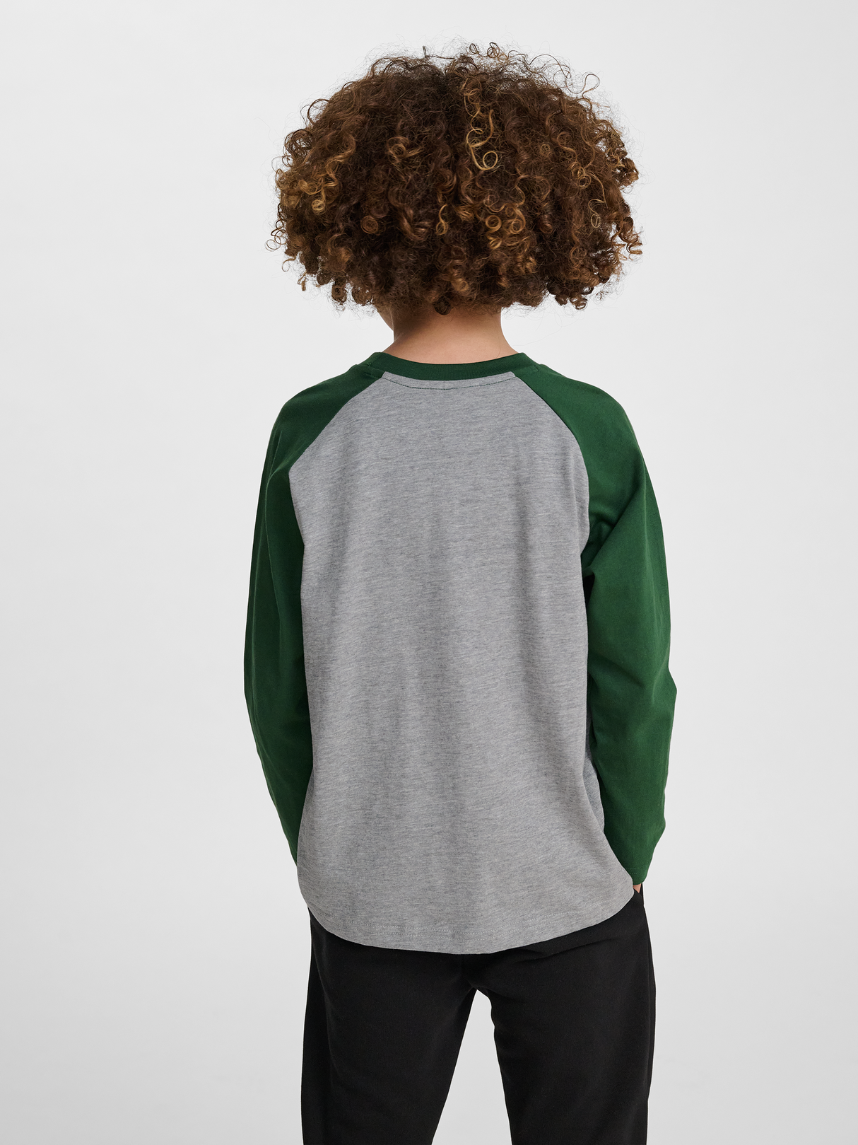 hummel Youth Raglan Loose Long Sleeve T-Shirt Bee-4