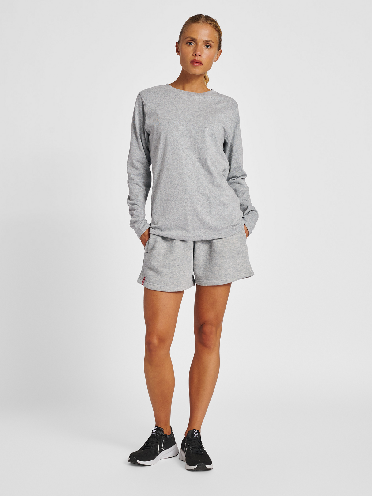 hummel Women's Red Heavy Long Sleeve T-Shirt-4