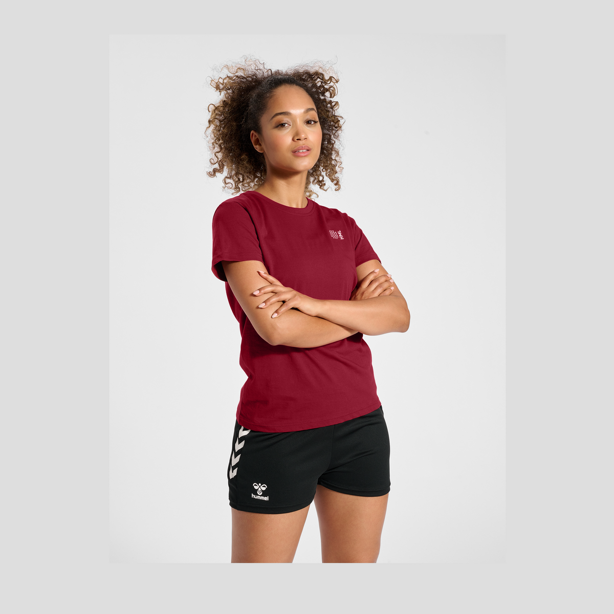 hummel Women's Court Cotton Short Sleeve T-Shirt-6