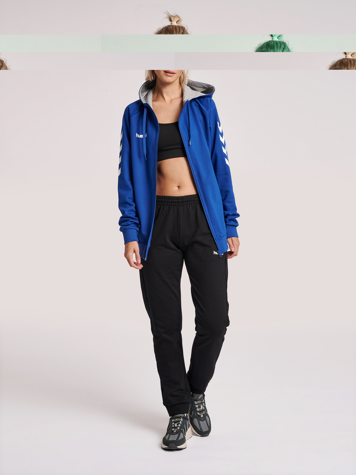 hummel Women's Go Cotton Zip Hoodie-5