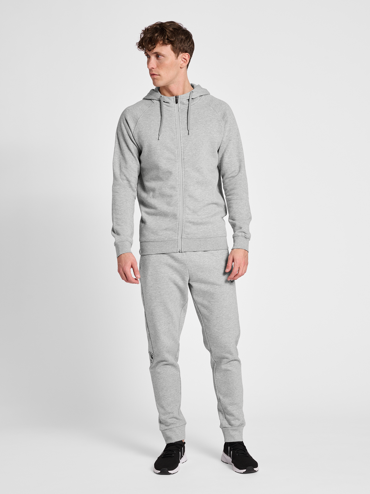 hummel Men's Red Heavy Zip Hoodie-4