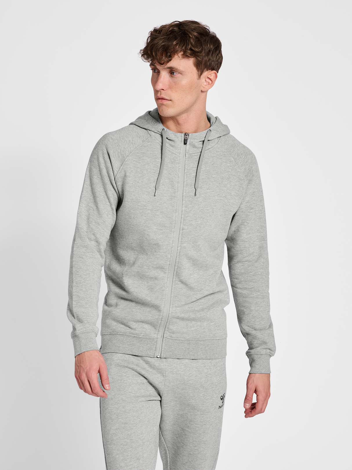 hummel Men's Red Heavy Zip Hoodie-5