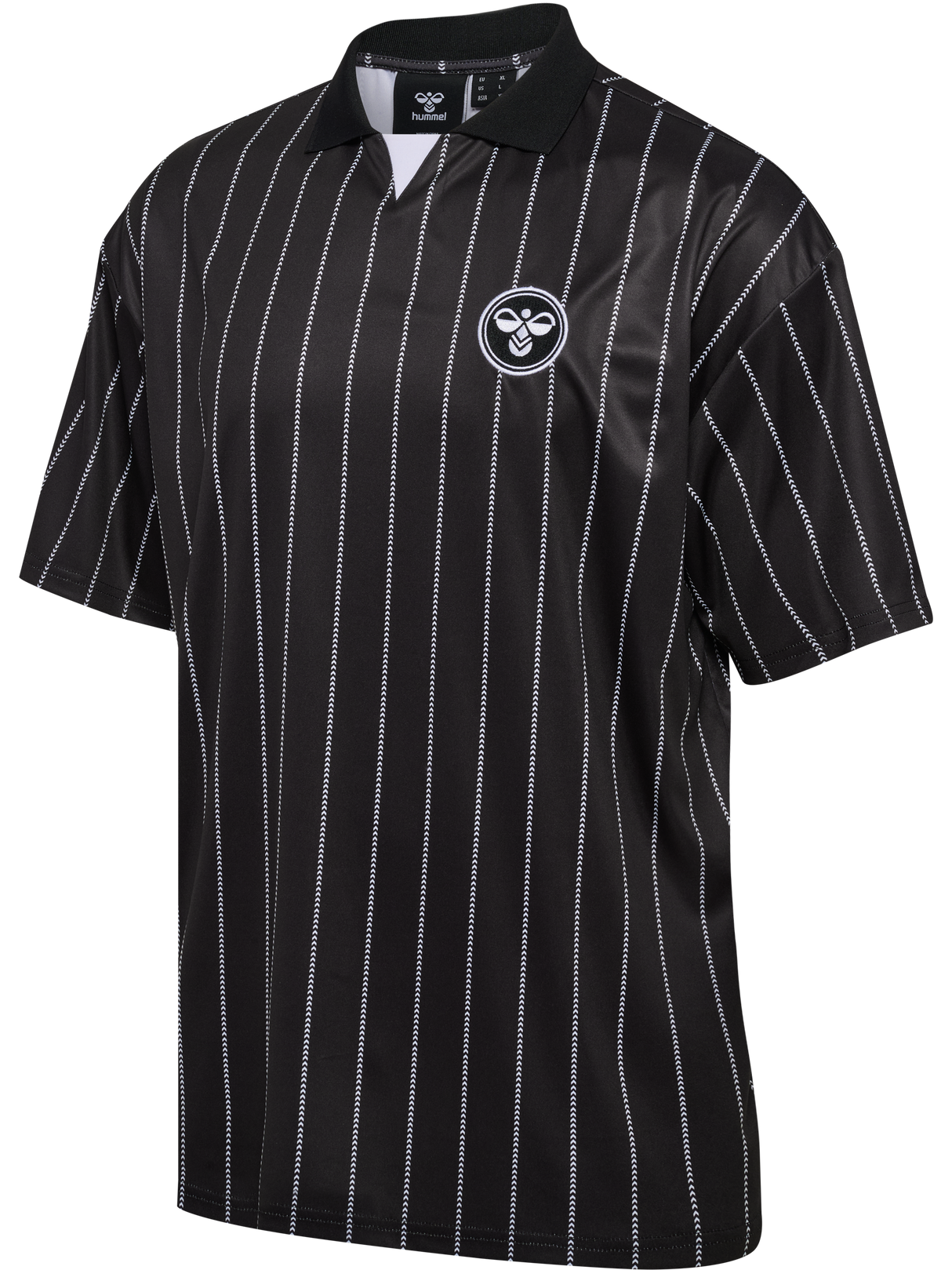 hummel Men's Chevron Pinstripe Polo Shirt-1