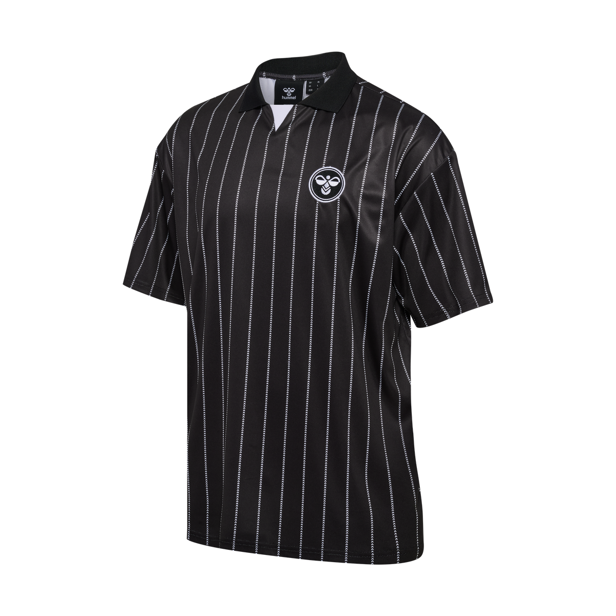 hummel Men's Chevron Pinstripe Polo Shirt-1