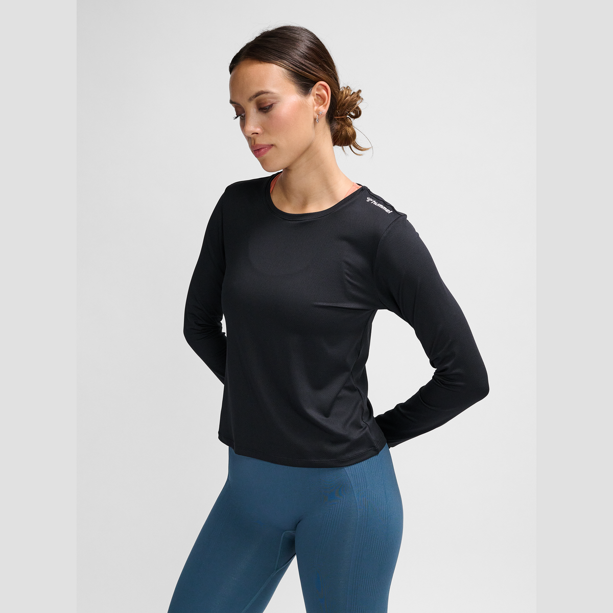 hummel Women's Mindful Training Aura Mesh Long Sleeve T-Shirt-5