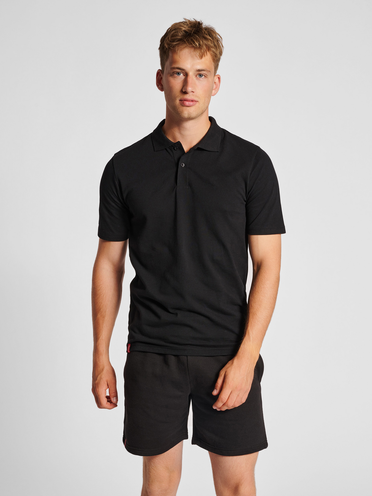hummel Men's Red Classic Polo-5