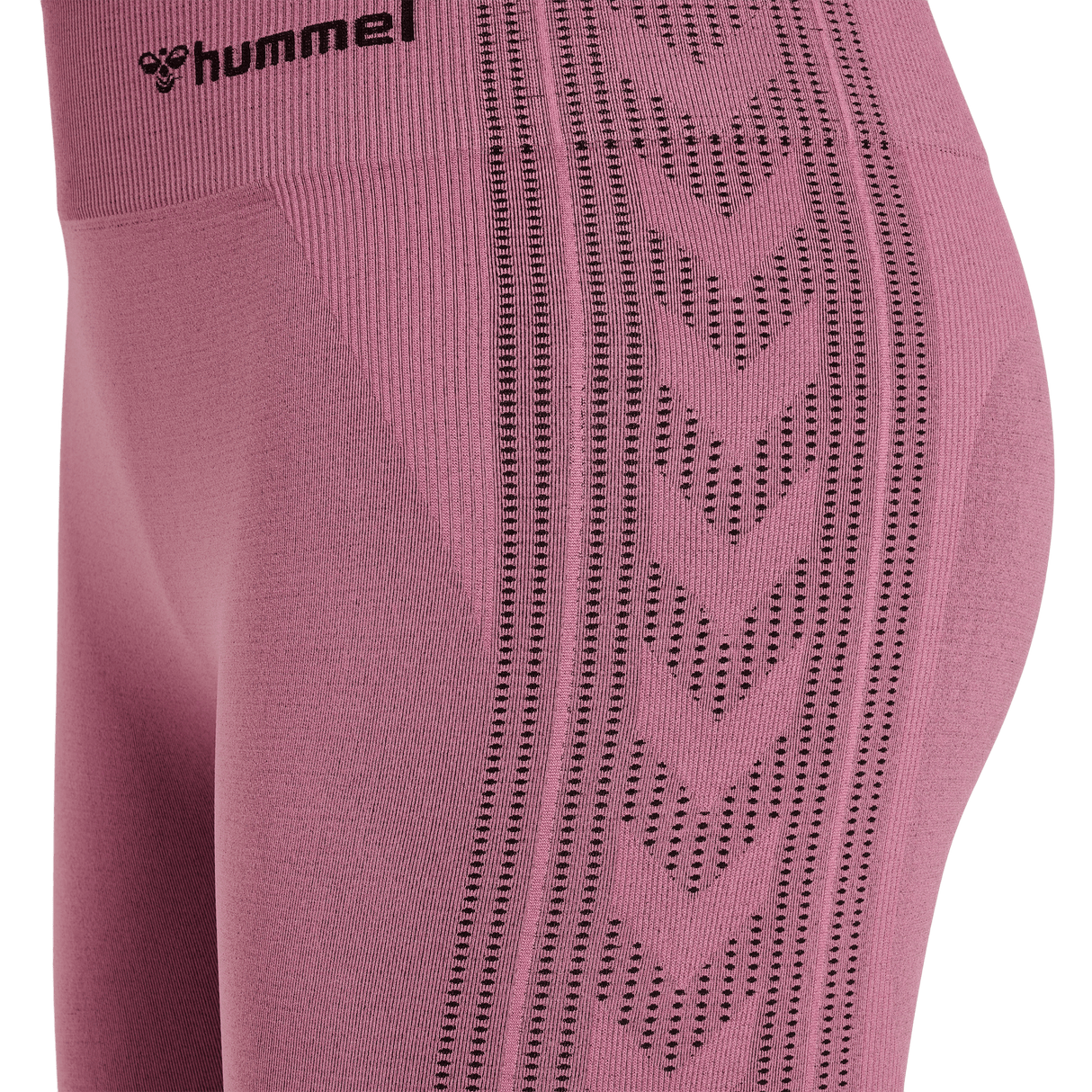 hummel Women's Mindful Training Shaping Seamless Mid Waist Tights-3