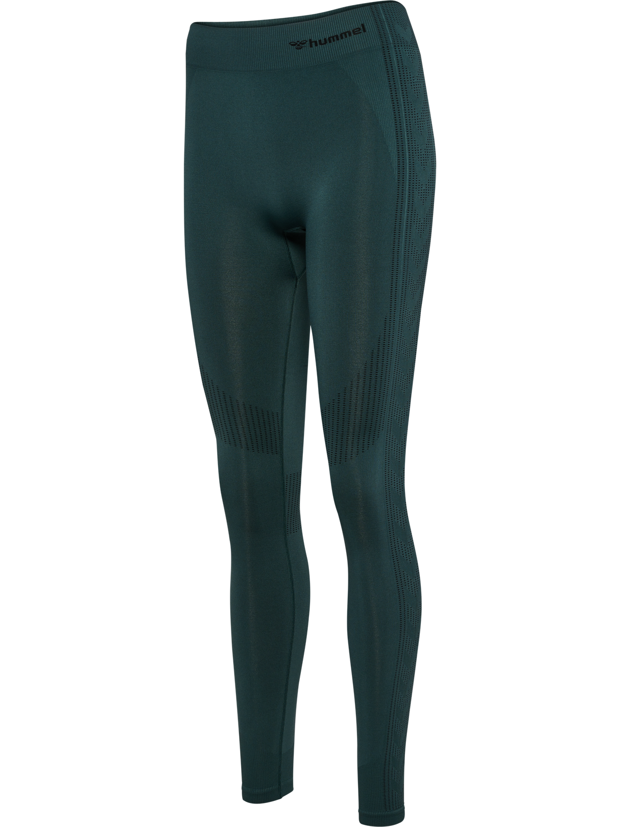 hummel Women's Mindful Training Shaping Seamless Mid Waist Tights-1