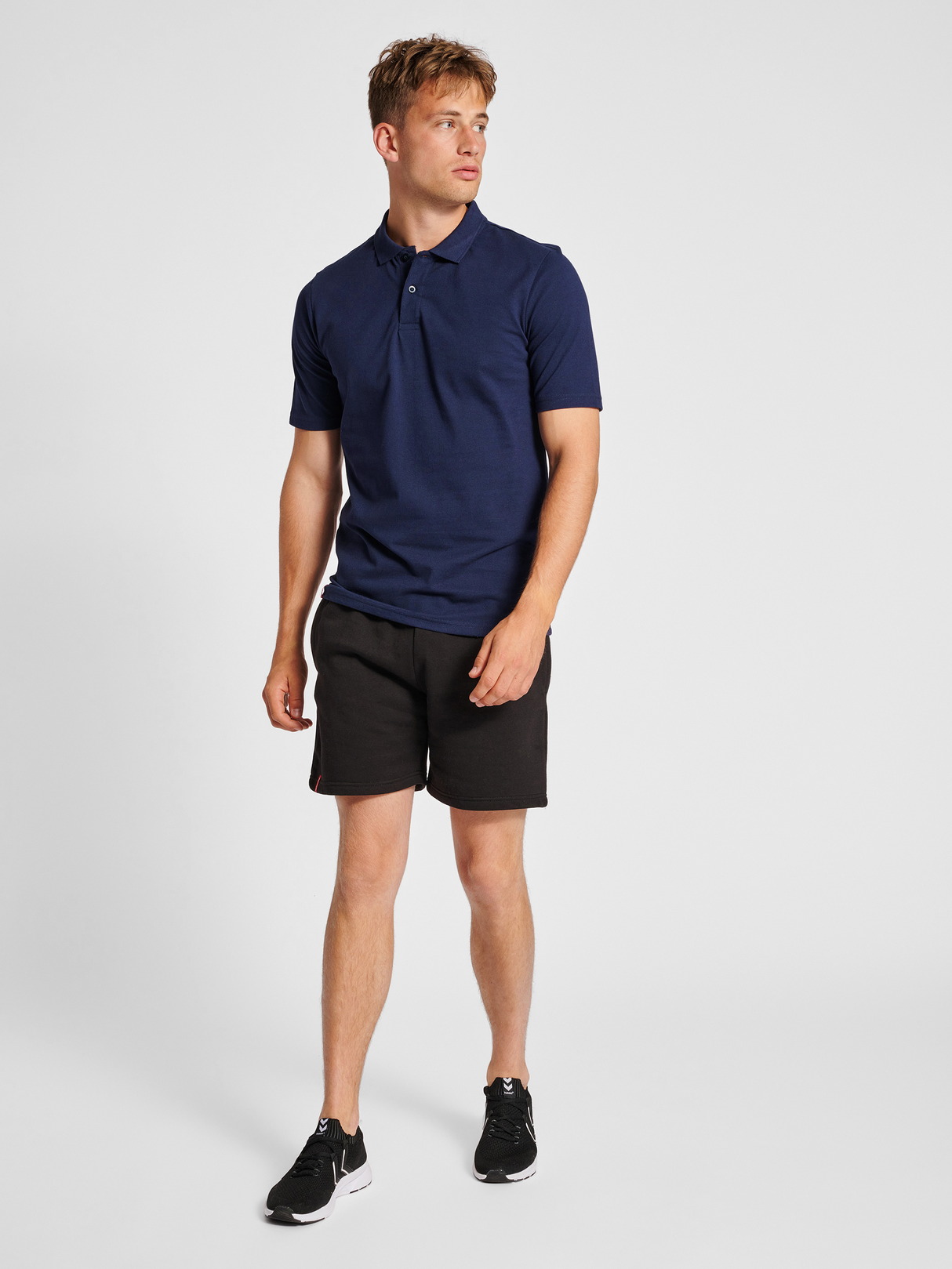 hummel Men's Red Classic Polo-4