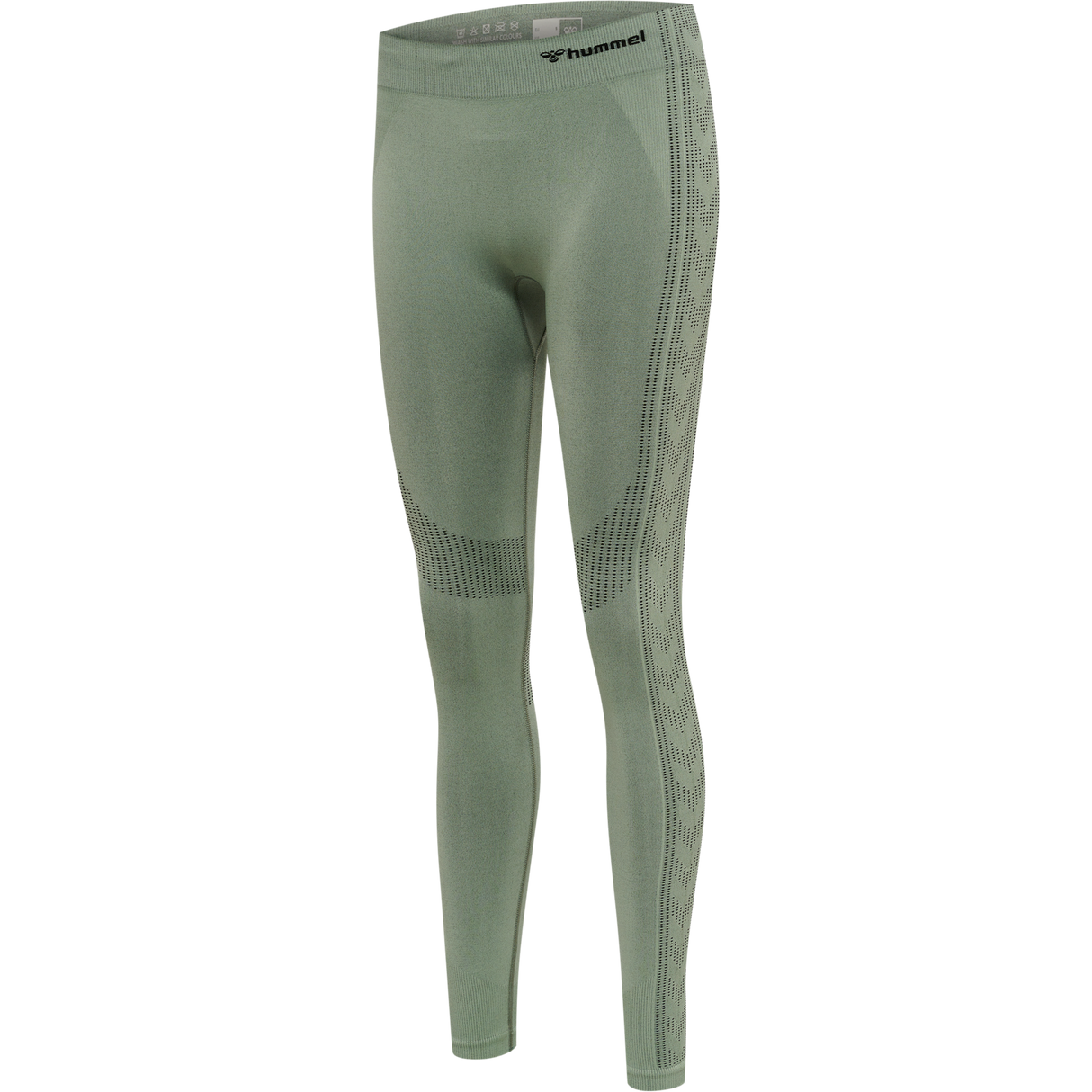 hummel Women's Mindful Training Shaping Seamless Mid Waist Tights-1