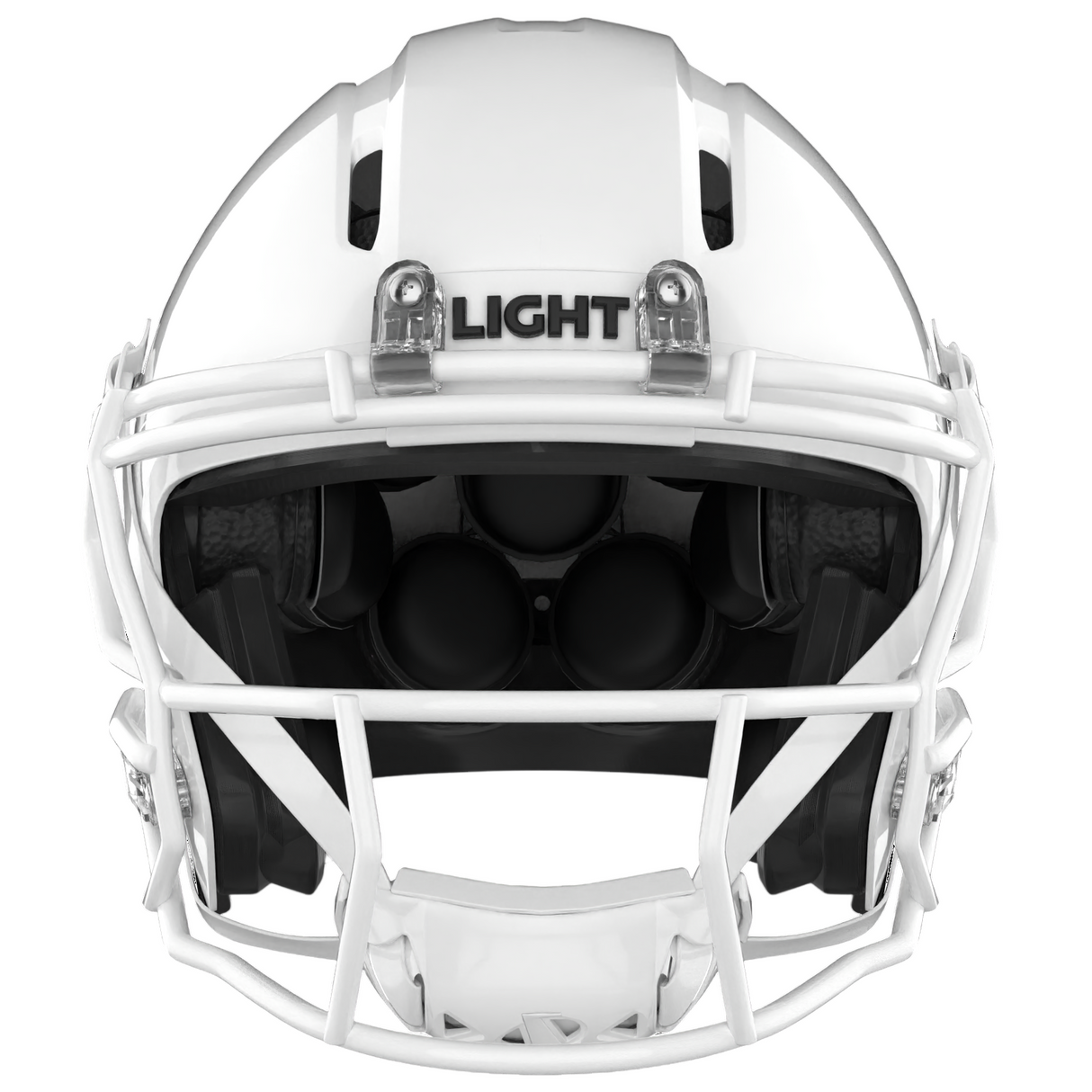 Light Helmets Youth Apache Lightning Football Helmet with Attached Facemask-2