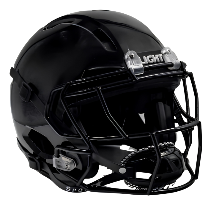 Light Helmets Youth Apache Lightning Football Helmet with Attached Facemask-1