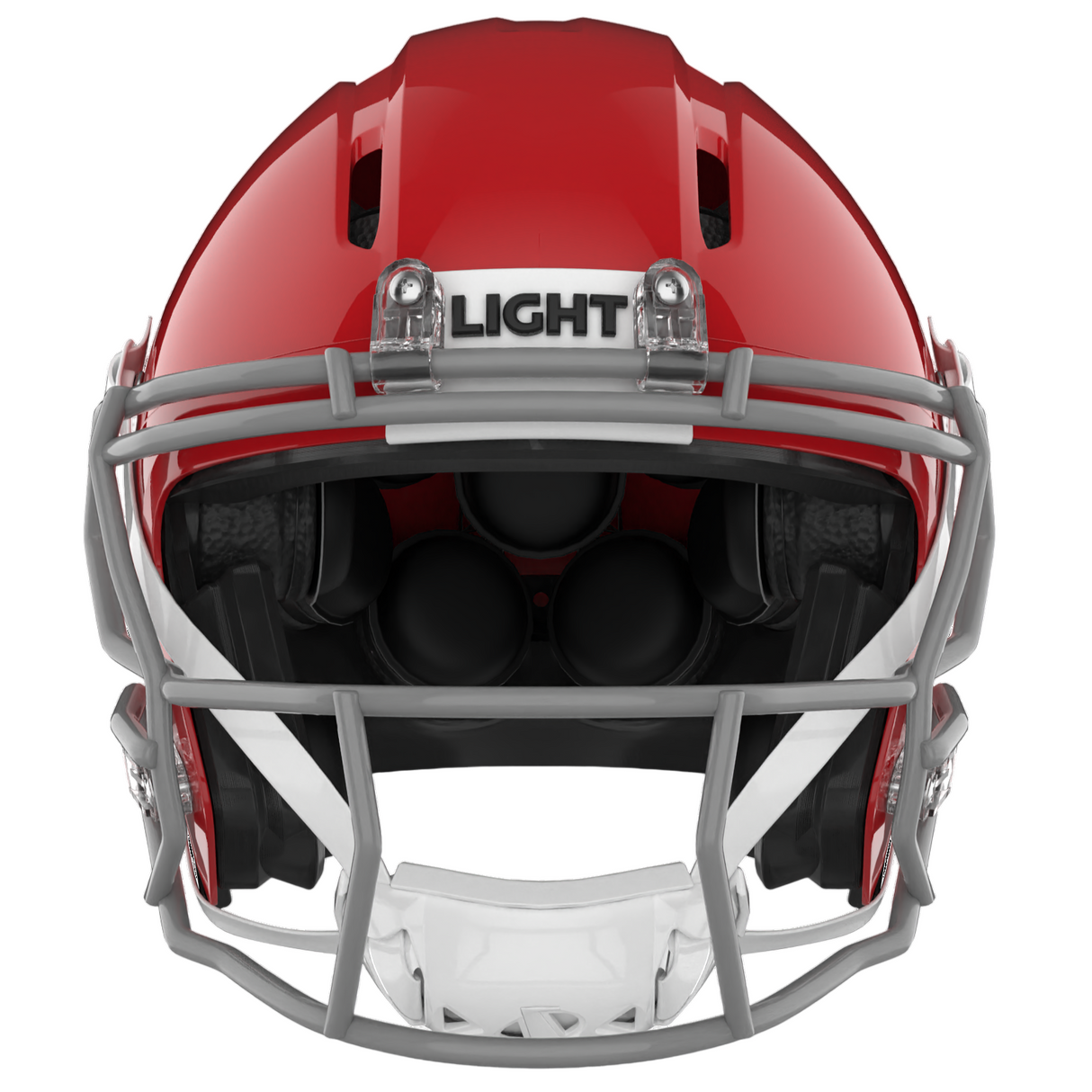 Light Helmets Youth Apache Lightning Football Helmet with Attached Facemask-2