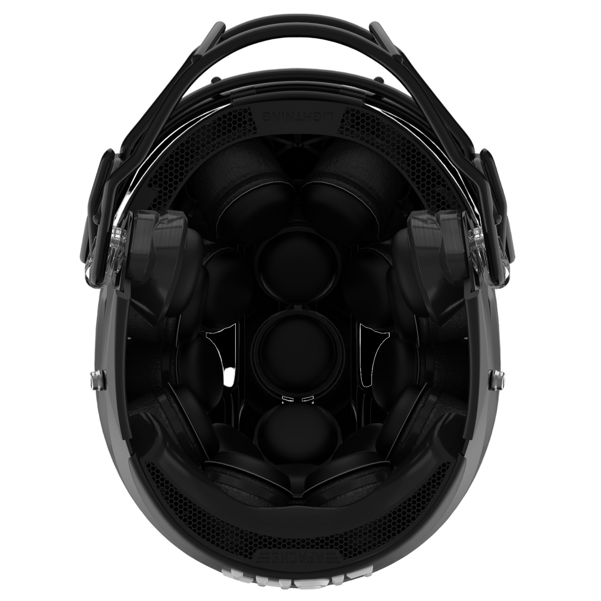 Light Helmets Youth Apache Lightning Football Helmet with Attached Facemask-4