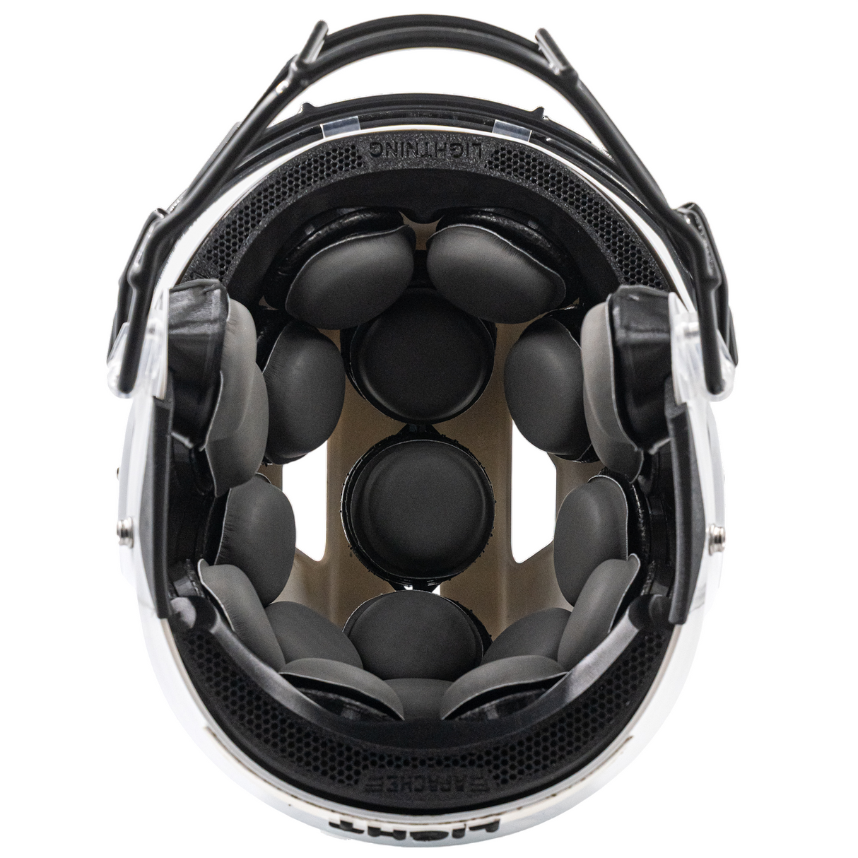 Light Helmets Youth Apache Lightning Football Helmet with Attached Facemask-5