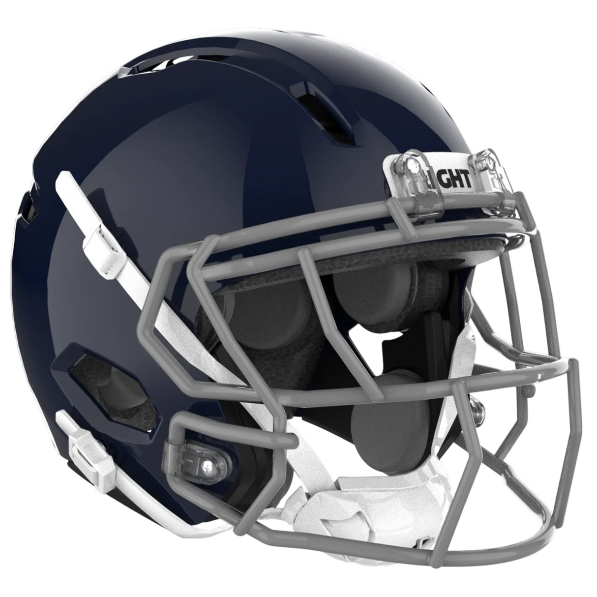 Light Helmets Youth Apache Lightning Football Helmet with Attached Facemask-1