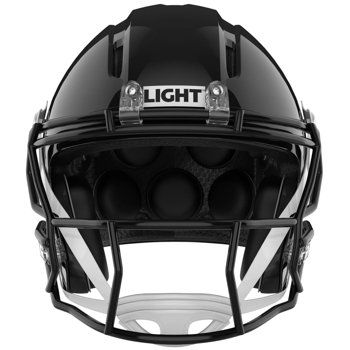 Light Helmets Youth Apache Tomahawk Football Helmet With Attached Facemask-2