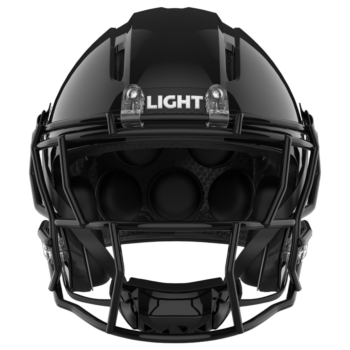 Light Helmets Adult Apache Tomahawk Football Helmet with Attached Facemask-2