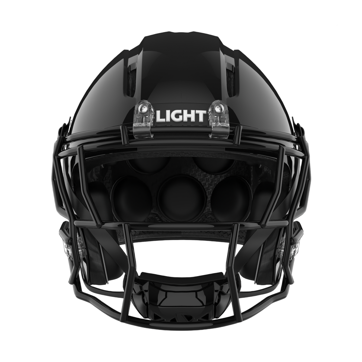 Light Helmets Adult Apache Tomahawk Football Helmet with Attached Facemask-2