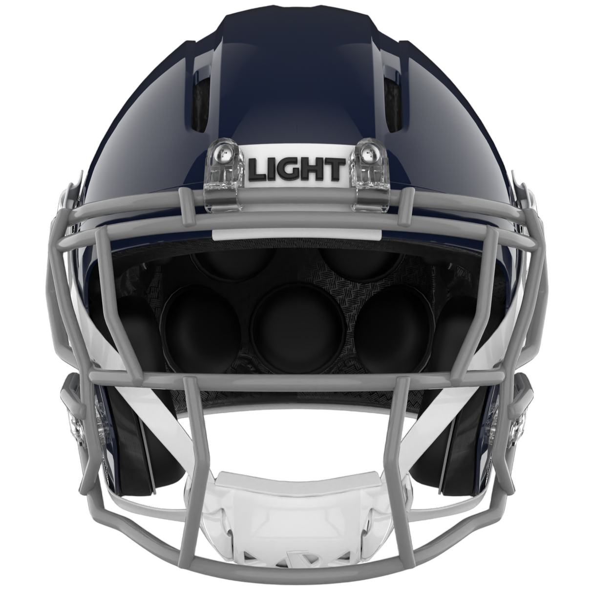 Light Helmets Adult Apache Tomahawk Football Helmet with Attached Facemask-2