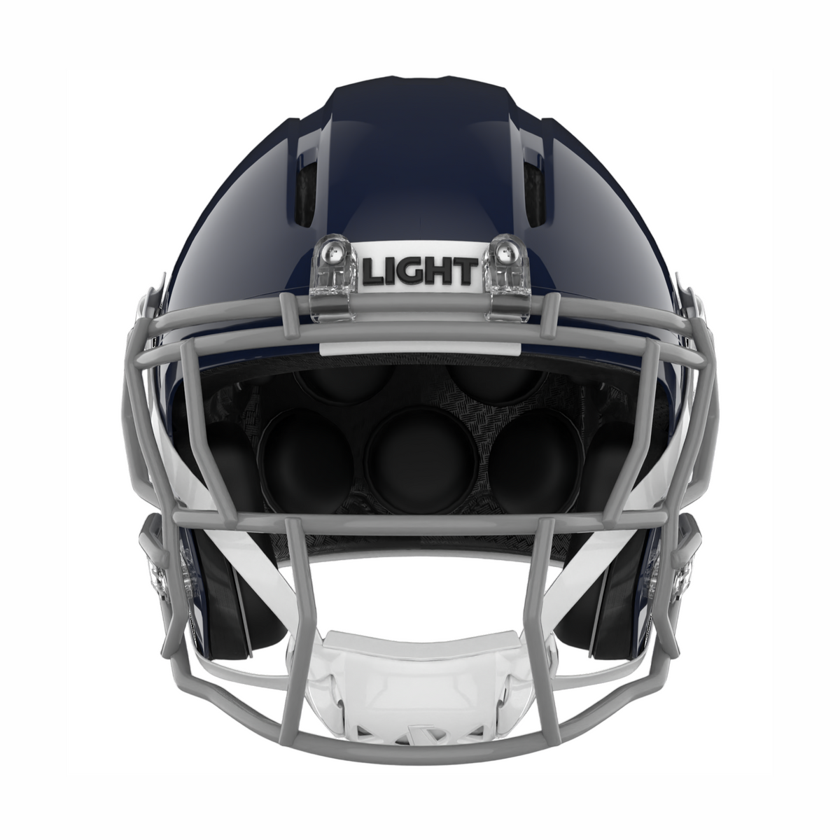 Light Helmets Adult Apache Tomahawk Football Helmet with Attached Facemask-2