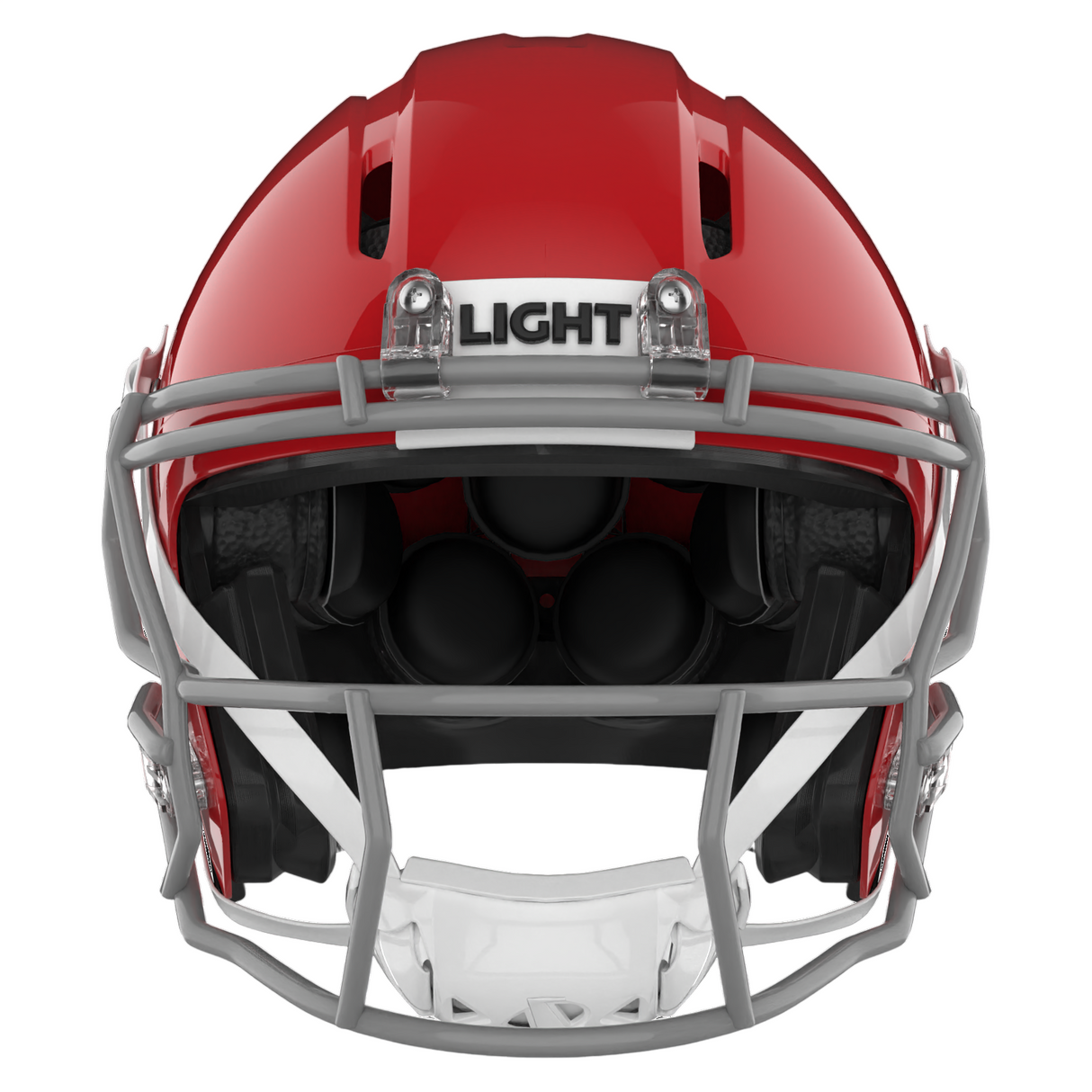 Light Helmets Adult Apache Lightning Football Helmet with Attached Facemask-2