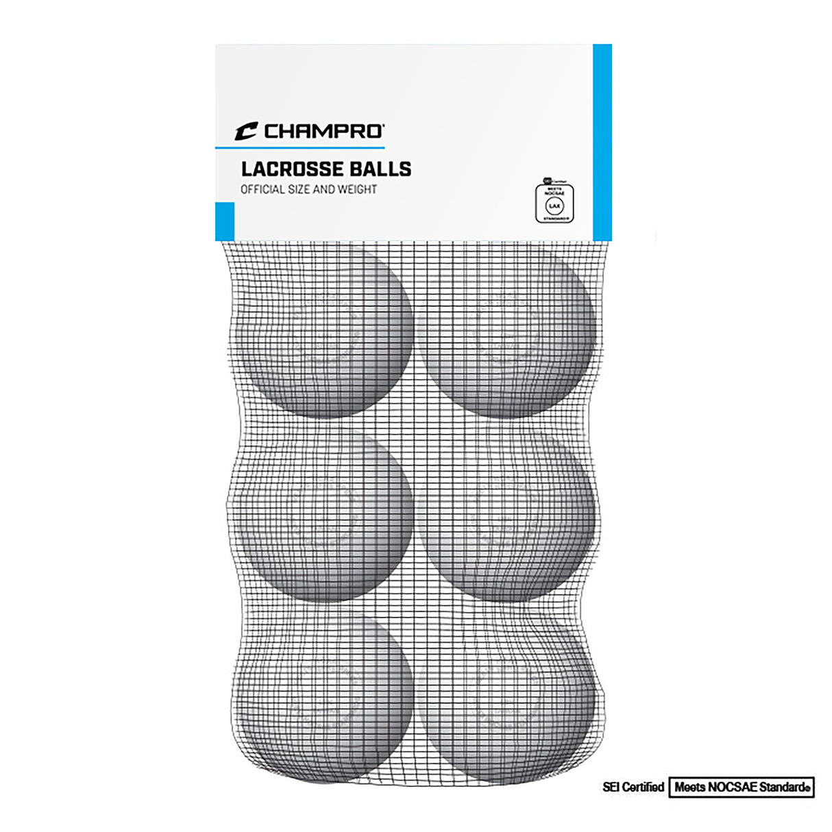 Champro 6 Pack of Lacrosse Balls