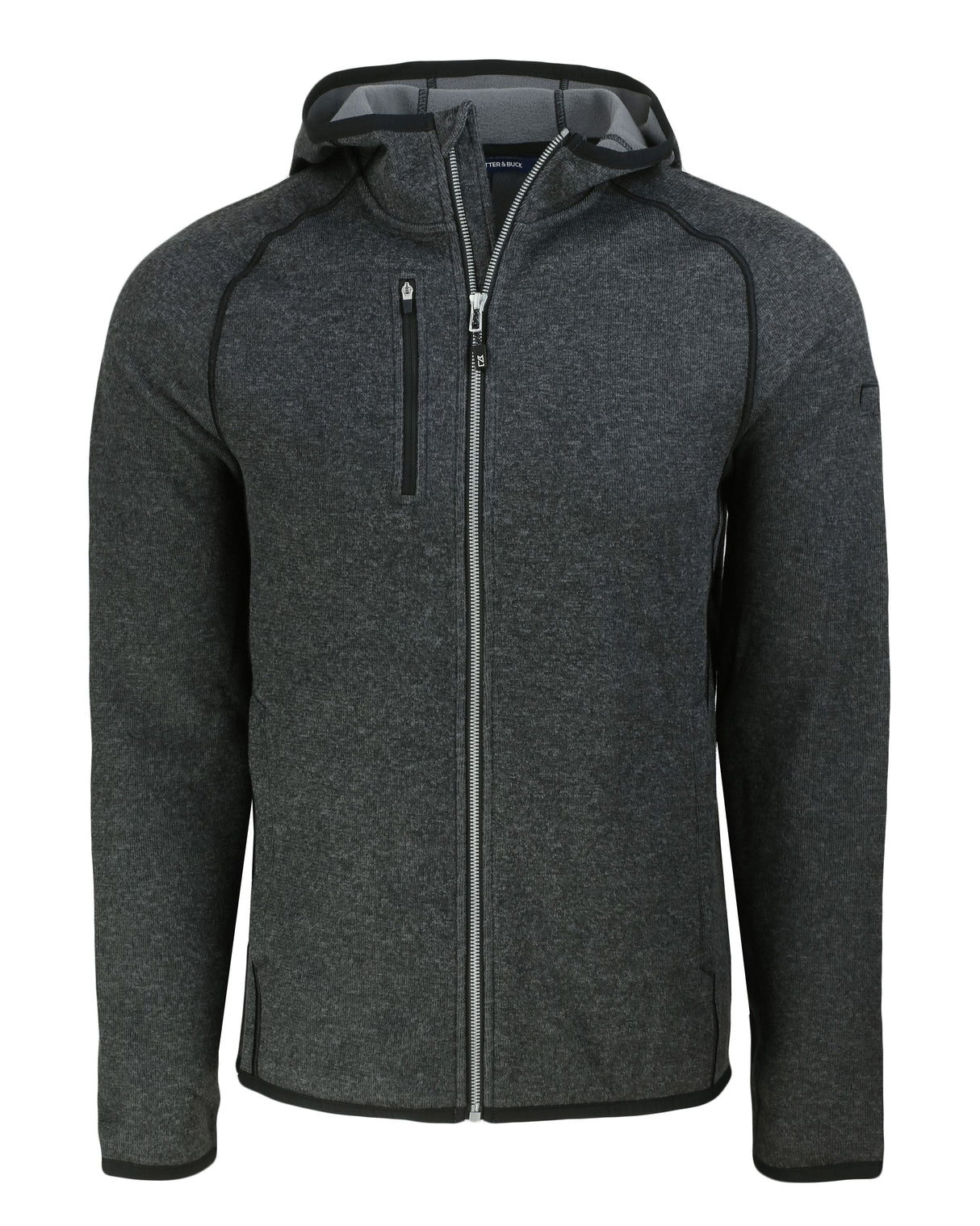 Cutter & Buck Men's Mainsail Sweater-Knit Full Zip Hooded Jacket-4