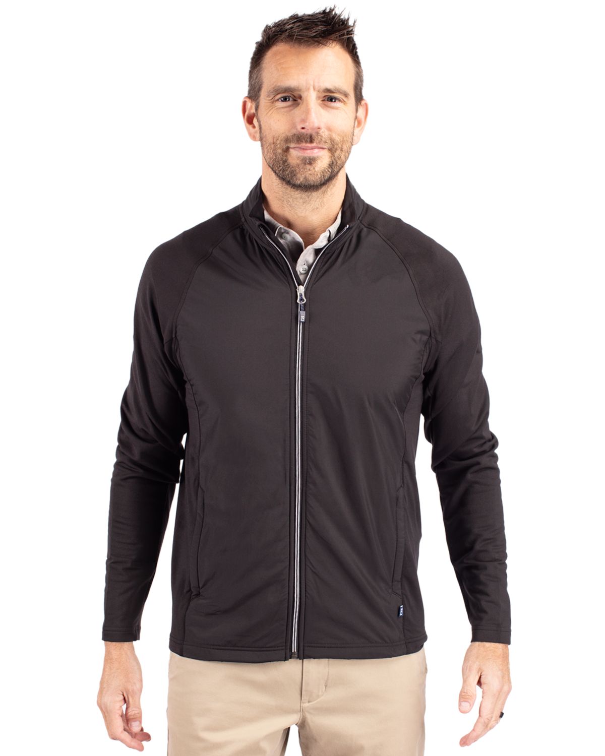 Cutter & Buck Men's Adapt Big & Tall Hybrid Full Zip Jacket-1