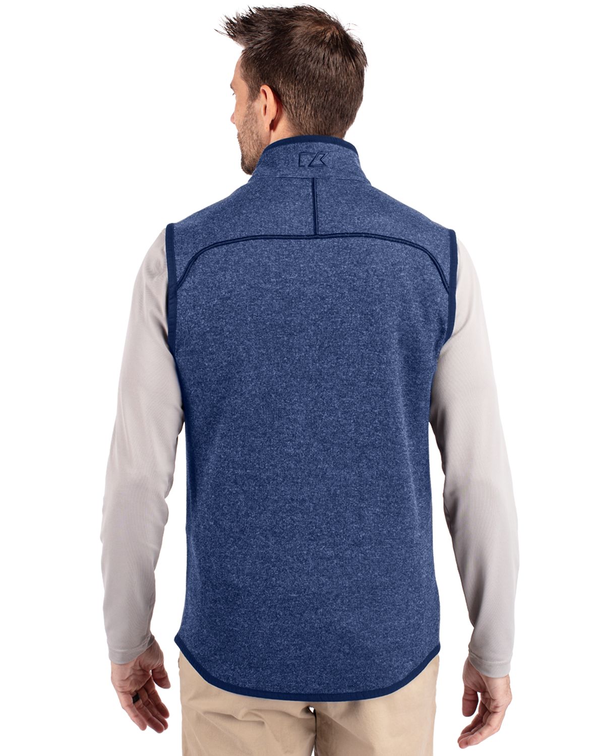 Cutter & Buck Men's Mainsail Sweater-Knit Full Zip Vest-4