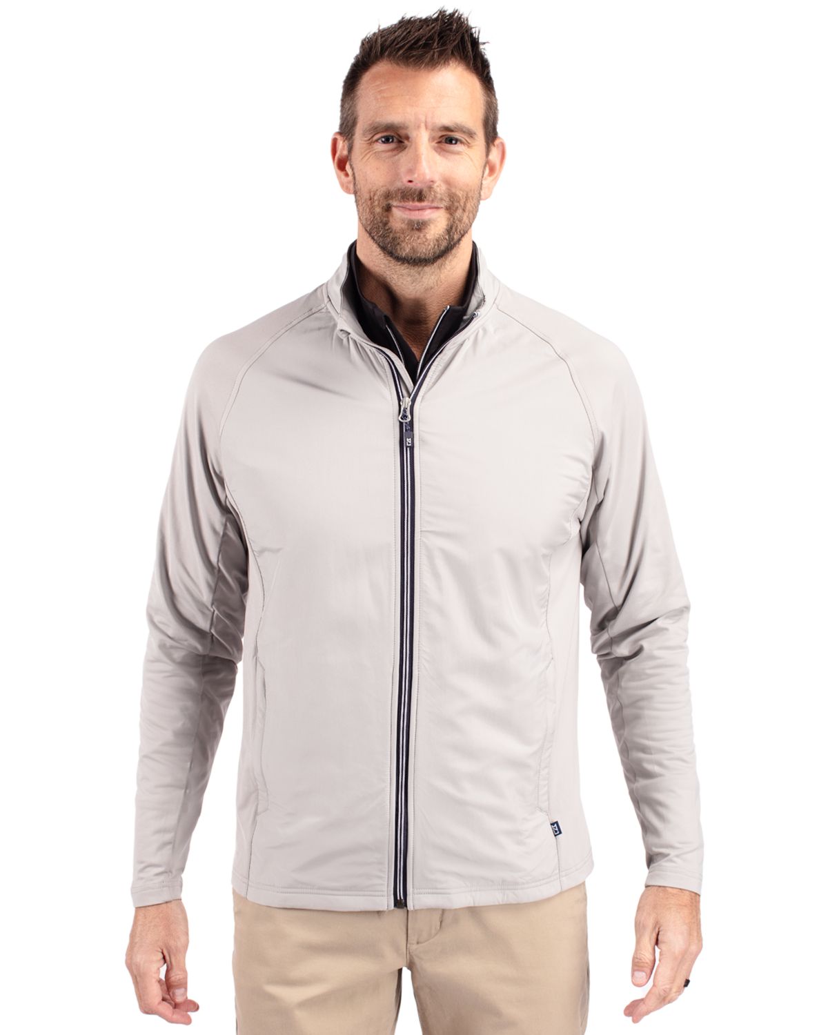 Cutter & Buck Men's Adapt Big & Tall Hybrid Full Zip Jacket-1