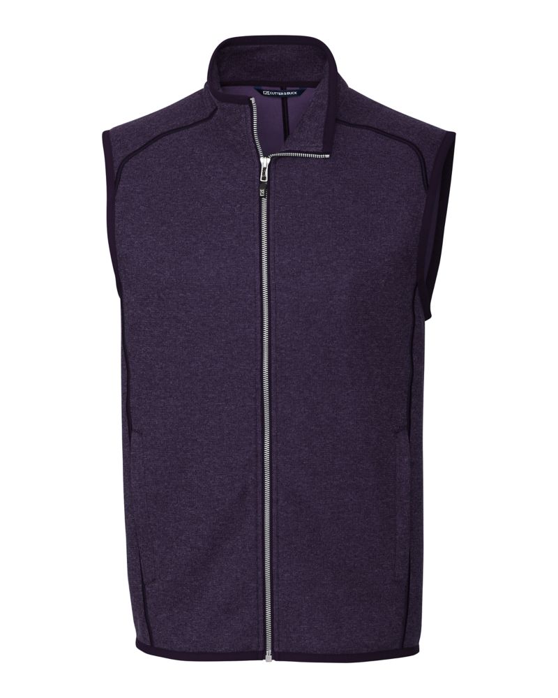 Cutter & Buck Men's Mainsail Sweater-Knit Full Zip Vest-3