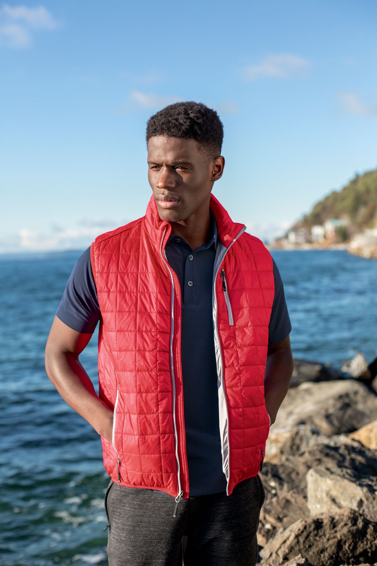 Cutter & Buck Men's Rainier Big & Tall Full Zip Vest-5