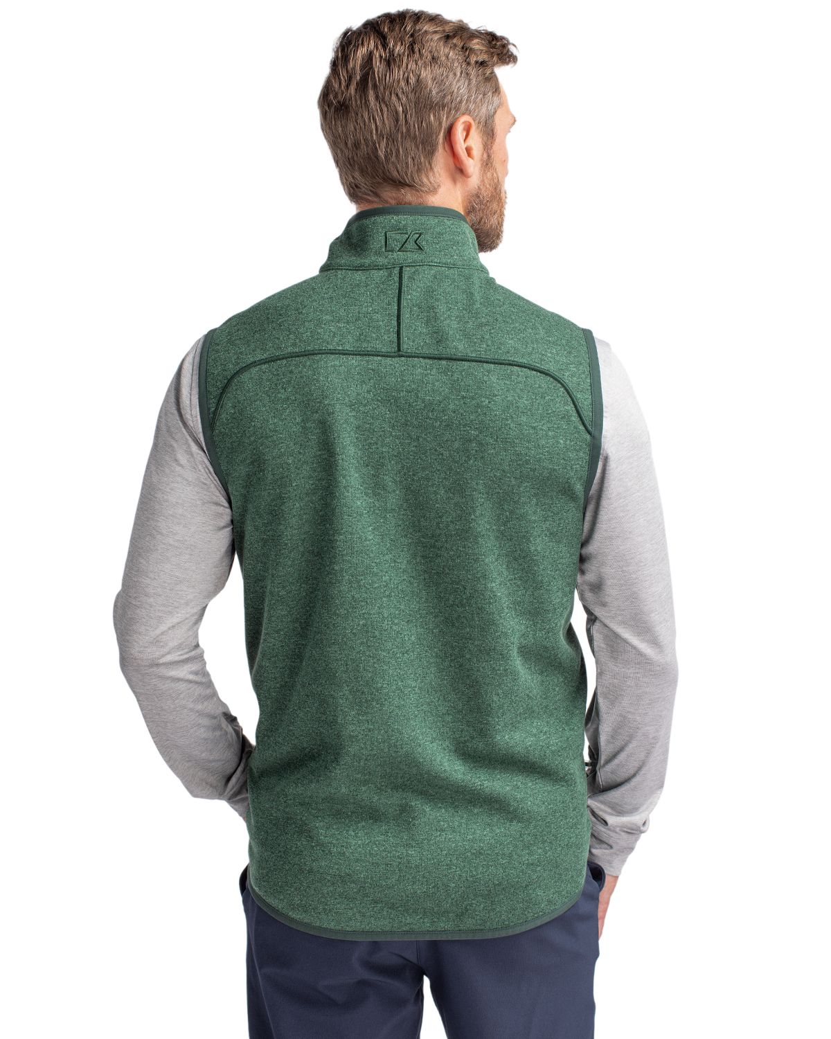 Cutter & Buck Men's Mainsail Sweater-Knit Full Zip Vest-4