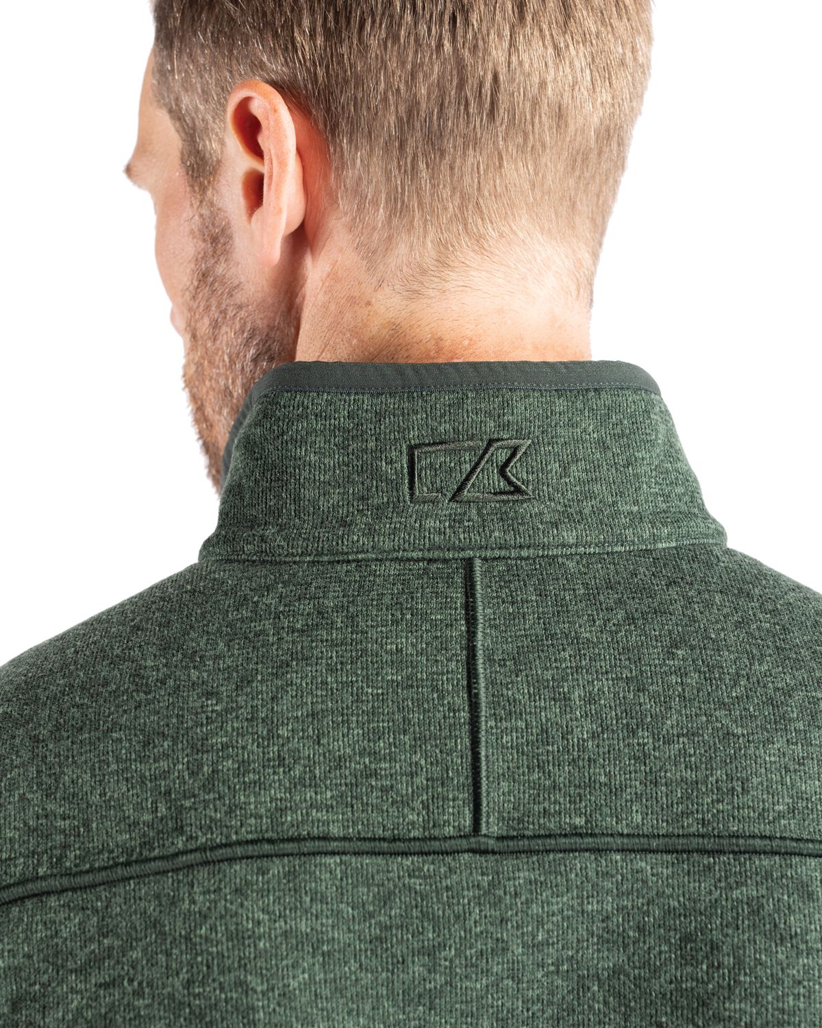 Cutter & Buck Men's Mainsail Sweater-Knit Full Zip Vest-6