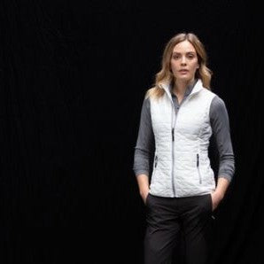Cutter & Buck Women's Rainier Recycled Insulated Puffer Full Zip Vest-1