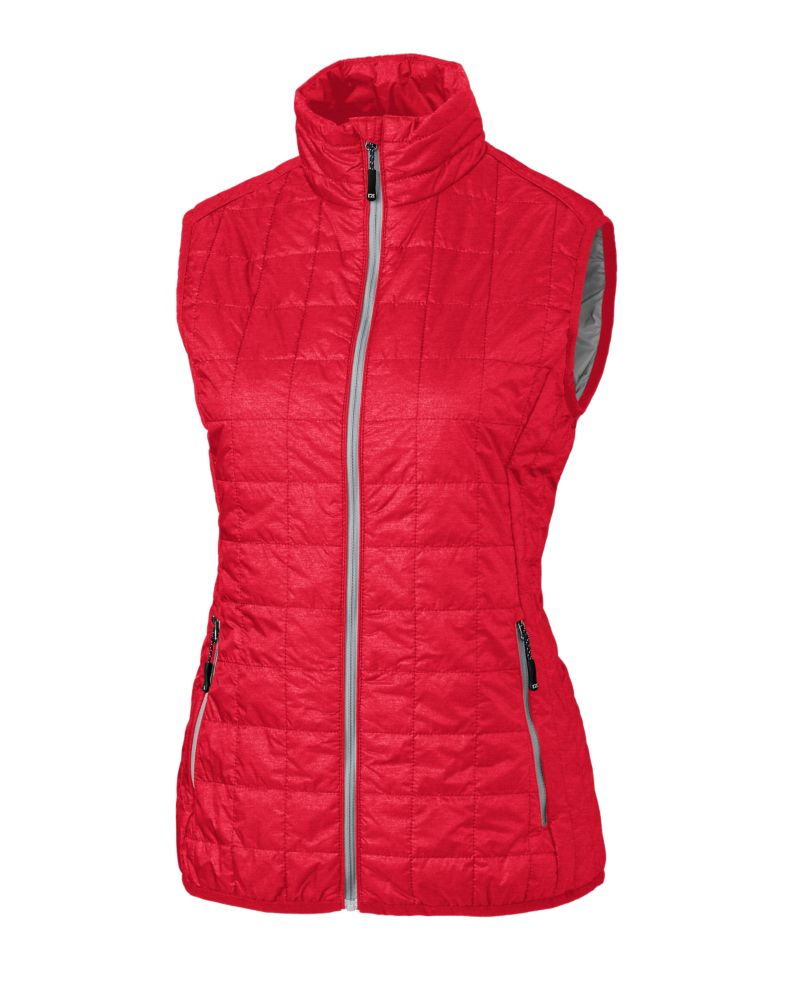 Cutter & Buck Women's Rainier Recycled Insulated Puffer Full Zip Vest-5