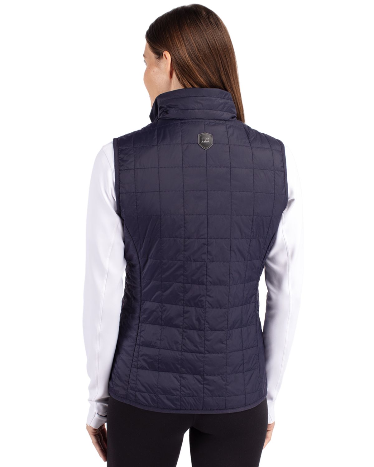 Cutter & Buck Women's Rainier Recycled Insulated Puffer Full Zip Vest-2