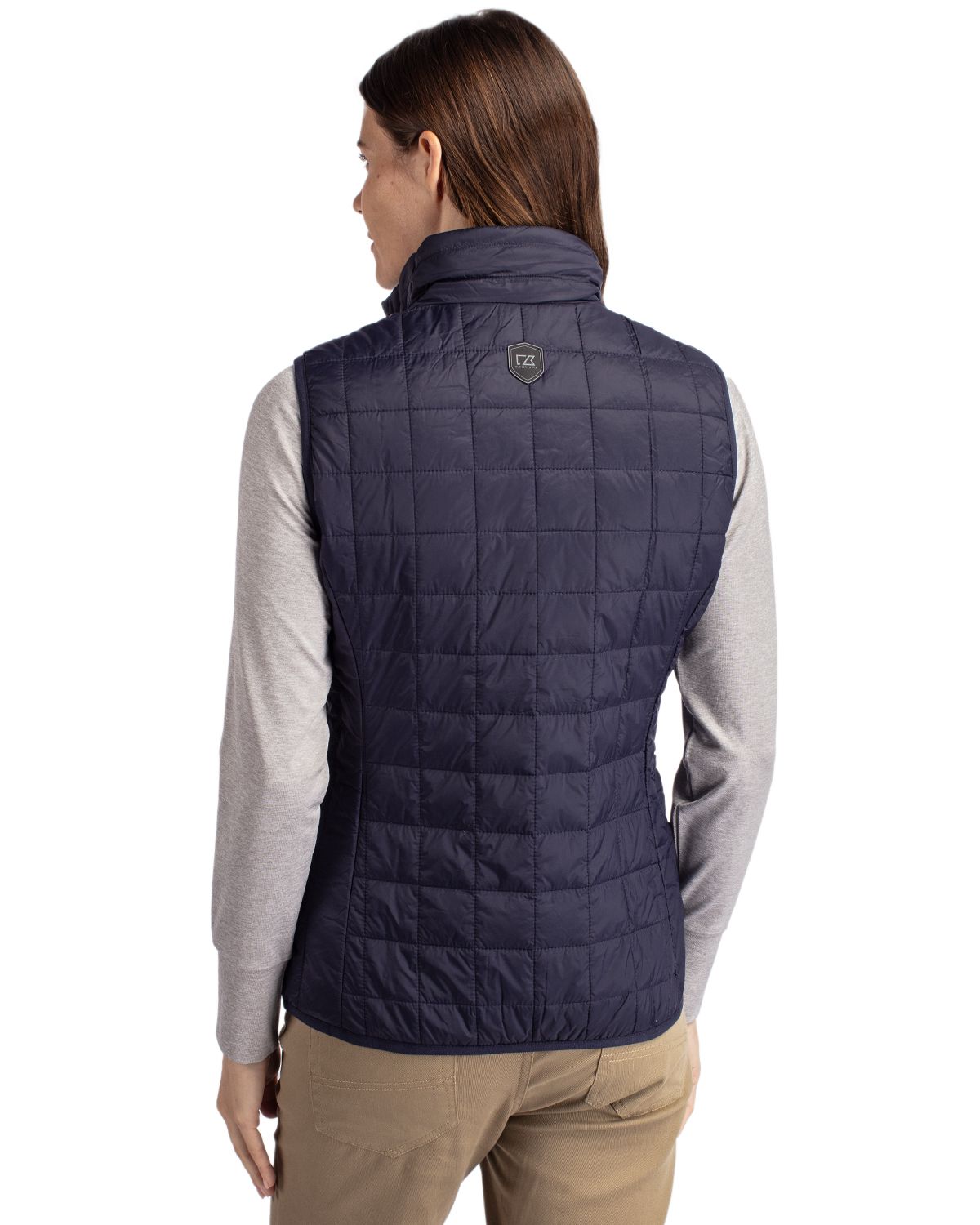 Cutter & Buck Women's Rainier Recycled Insulated Puffer Full Zip Vest-2