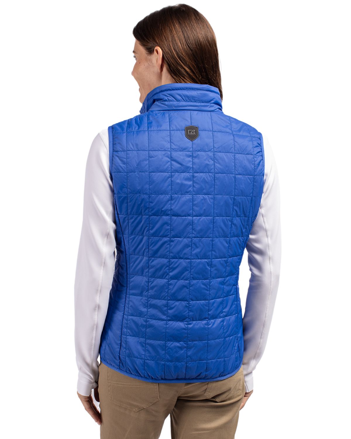 Cutter & Buck Women's Rainier Recycled Insulated Puffer Full Zip Vest-6