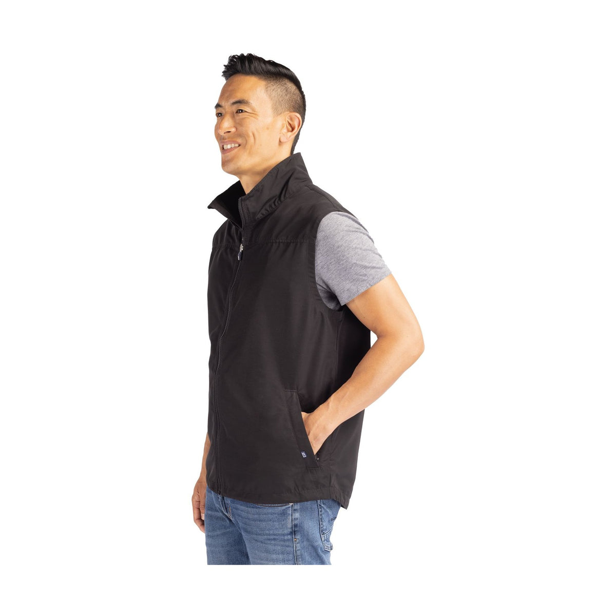 Cutter & Buck Men's Charter Big & Tall Full Zip Vest-6