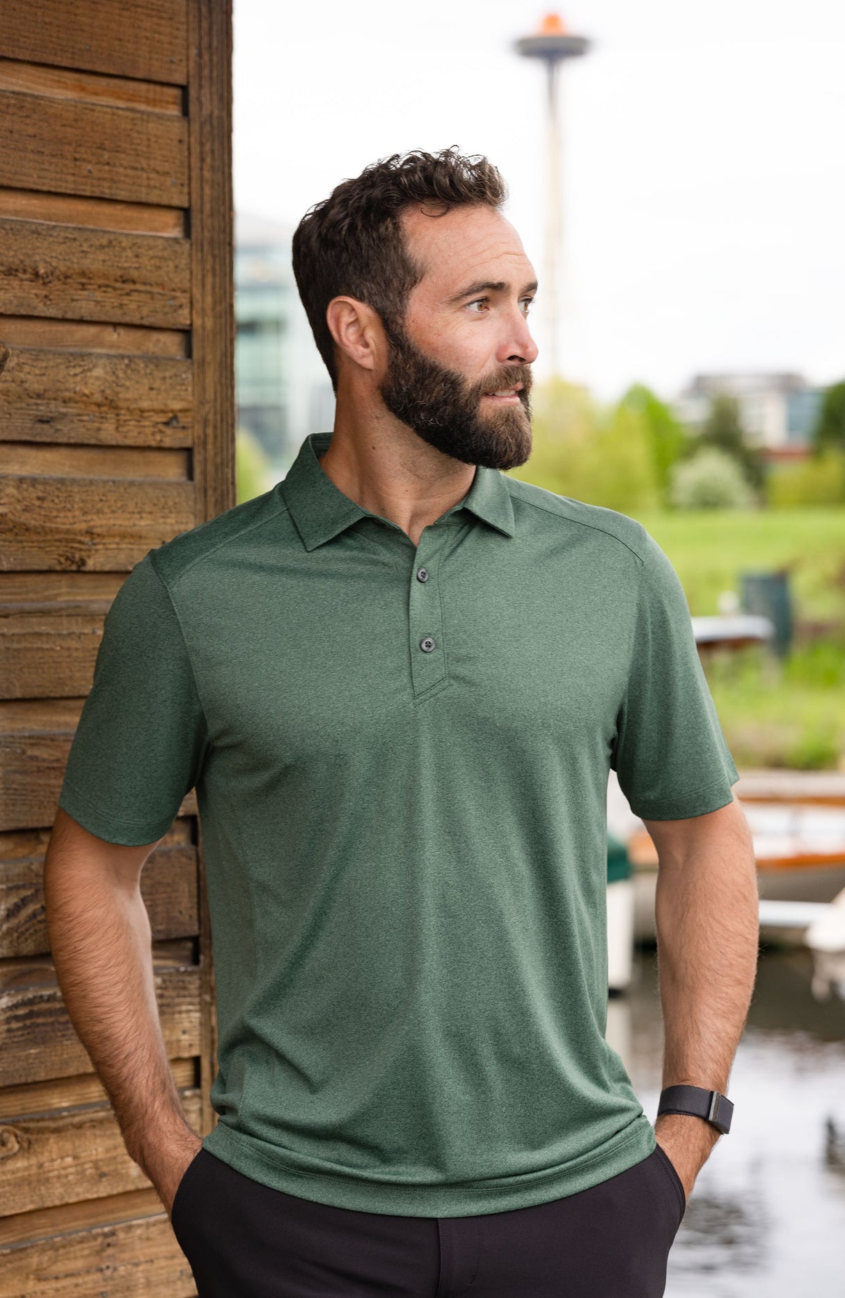 Cutter & Buck Men's Forge Recycled Four-Way Stretch Polo-4