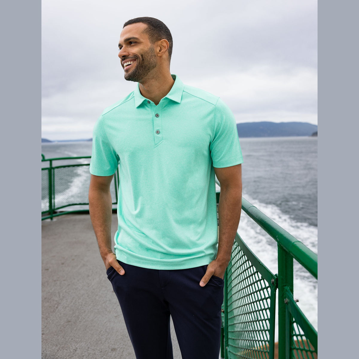 Cutter & Buck Men's Forge Recycled Four-Way Stretch Polo-4
