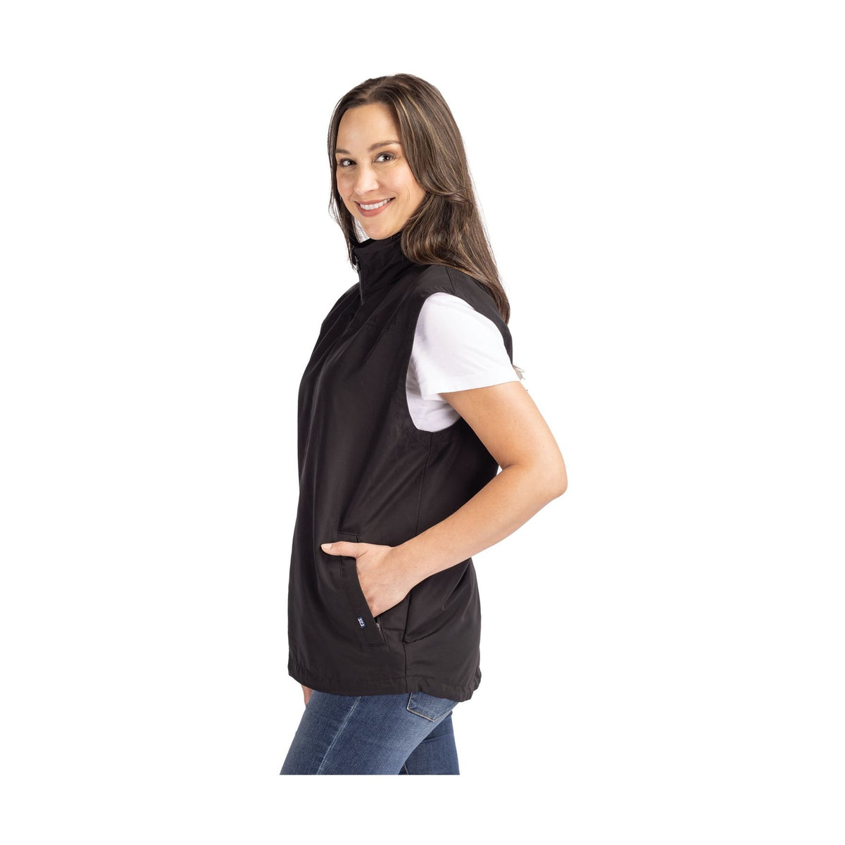 Cutter & Buck Women's Charter Packable Full Zip Vest-11