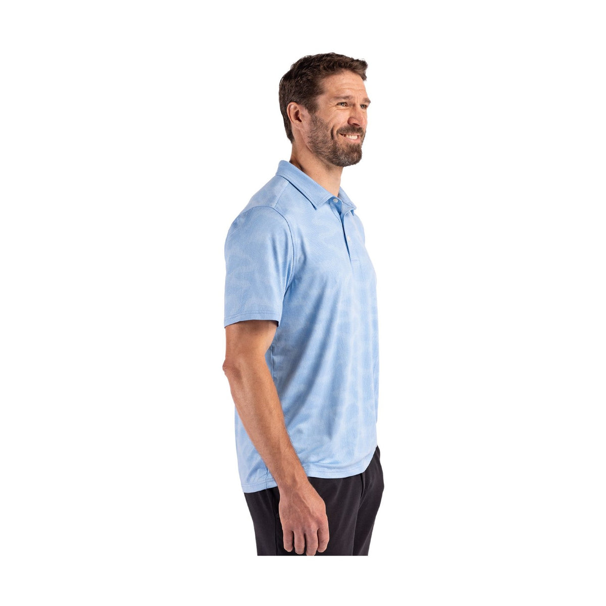 Cutter & Buck Men's Coastline Recycled Double Peached Camo Print Polo-1