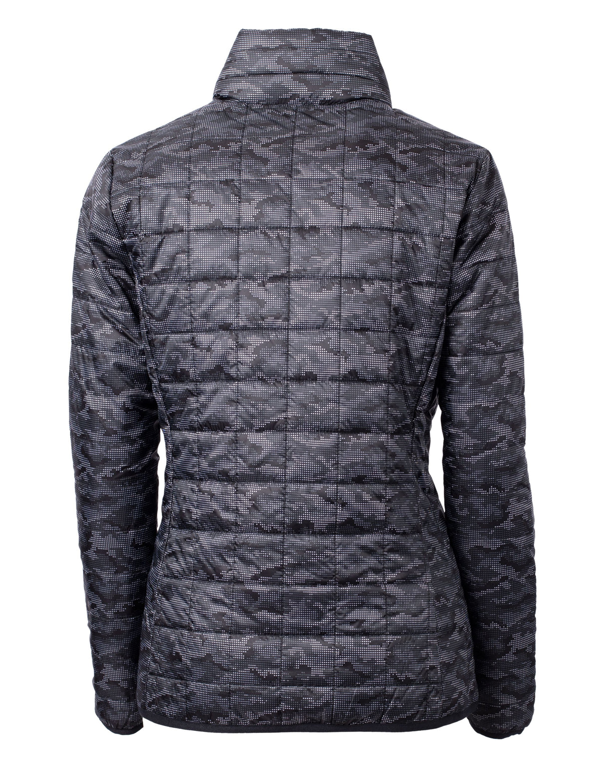 Cutter & Buck Women's Rainier Recycled Insulated Printed Puffer Full Zip Jacket-4