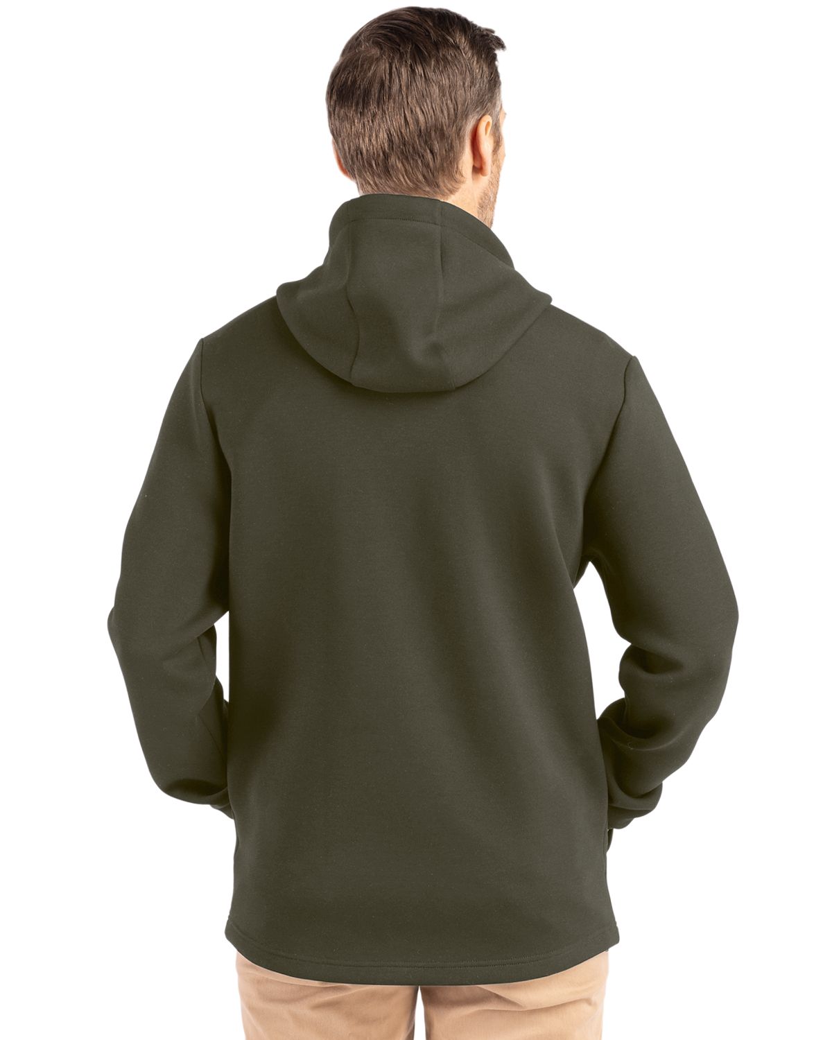 Cutter & Buck Men's Roam Recycled Buttery-Soft Knit Full Zip Hooded Jacket-3
