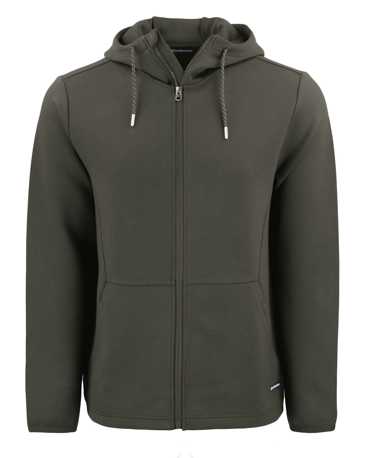 Cutter & Buck Men's Roam Recycled Buttery-Soft Knit Full Zip Hooded Jacket-7